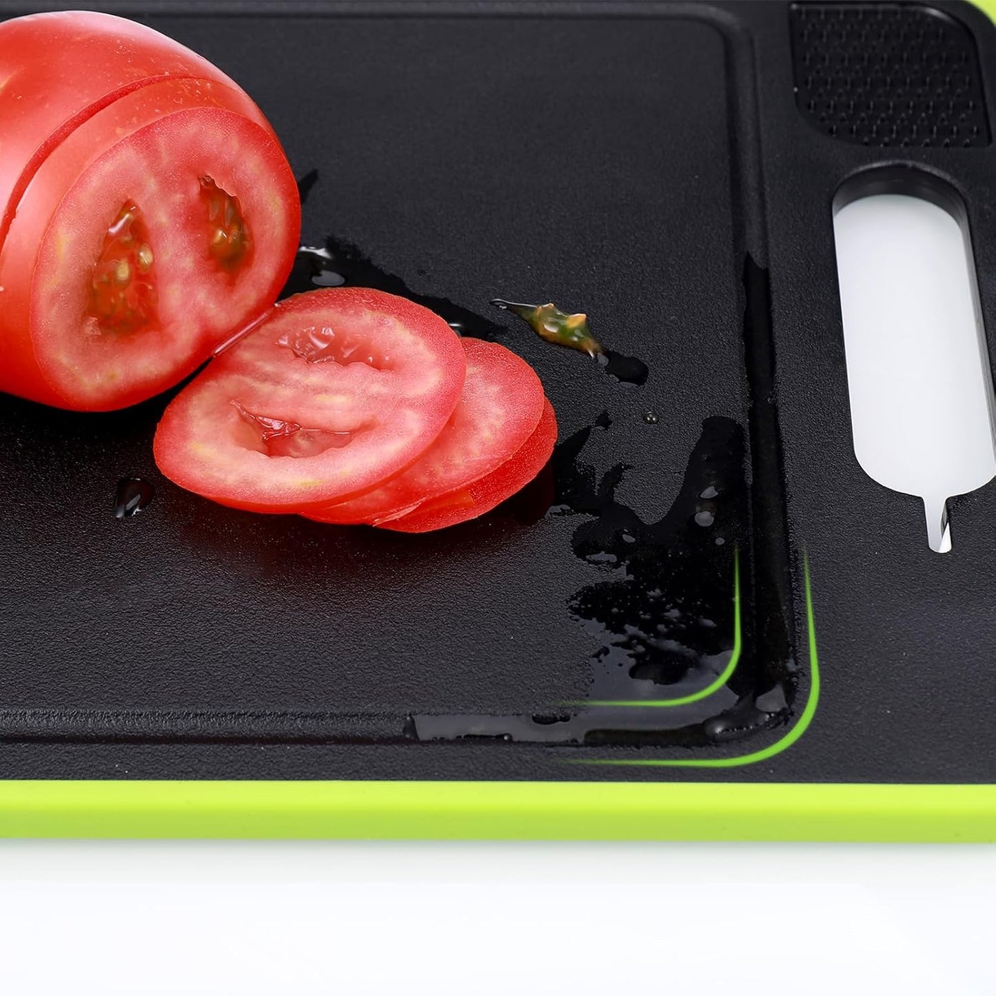 4 in 1 Miracle Melt Defrosting Board, Defrosting Tray Double Sided as Chopping Board with Grater, Sharpener, Fast Thawing of Frozen Food & Meat, 12.3X8.3 Inch