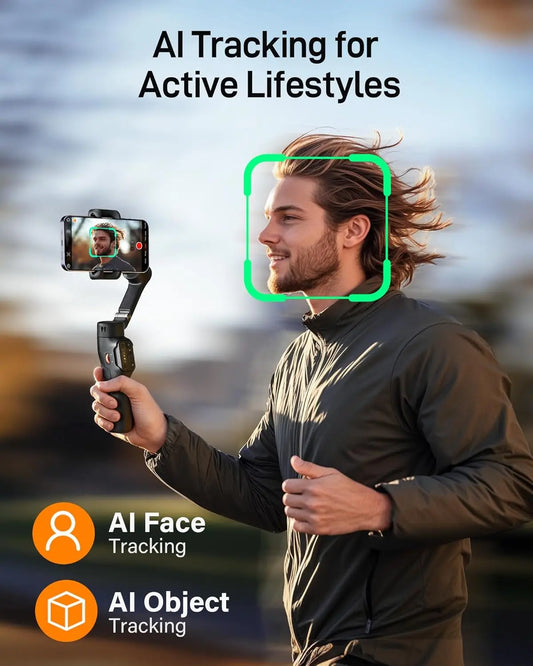  Control and Foldable Phone Stabilizer for Iphone/Samsung/Xiaomi/Huaweii