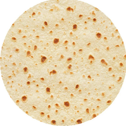 TortillaWrap™ Flannel Fun Blanket – Cozy, Round & Full of Personality