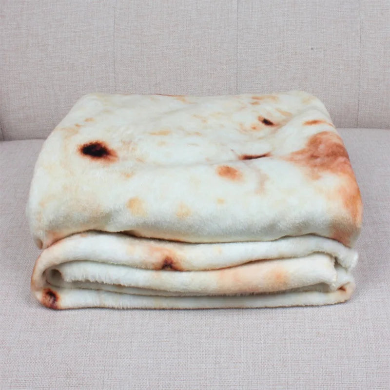 TortillaWrap™ Flannel Fun Blanket – Cozy, Round & Full of Personality