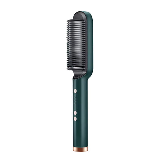 GlowGlide™ Ceramic Electric Hair Straightener Brush 