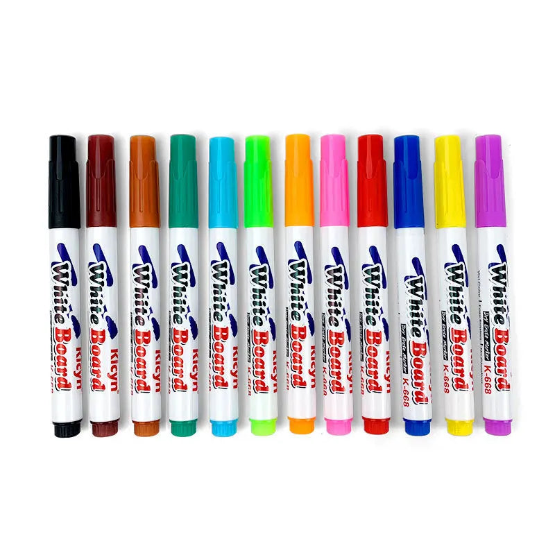 8/12 Colors Magical Water Painting Pen Set Water Floating Doodle Kids Drawing Early Art Education Pens Magic Whiteboard Markers