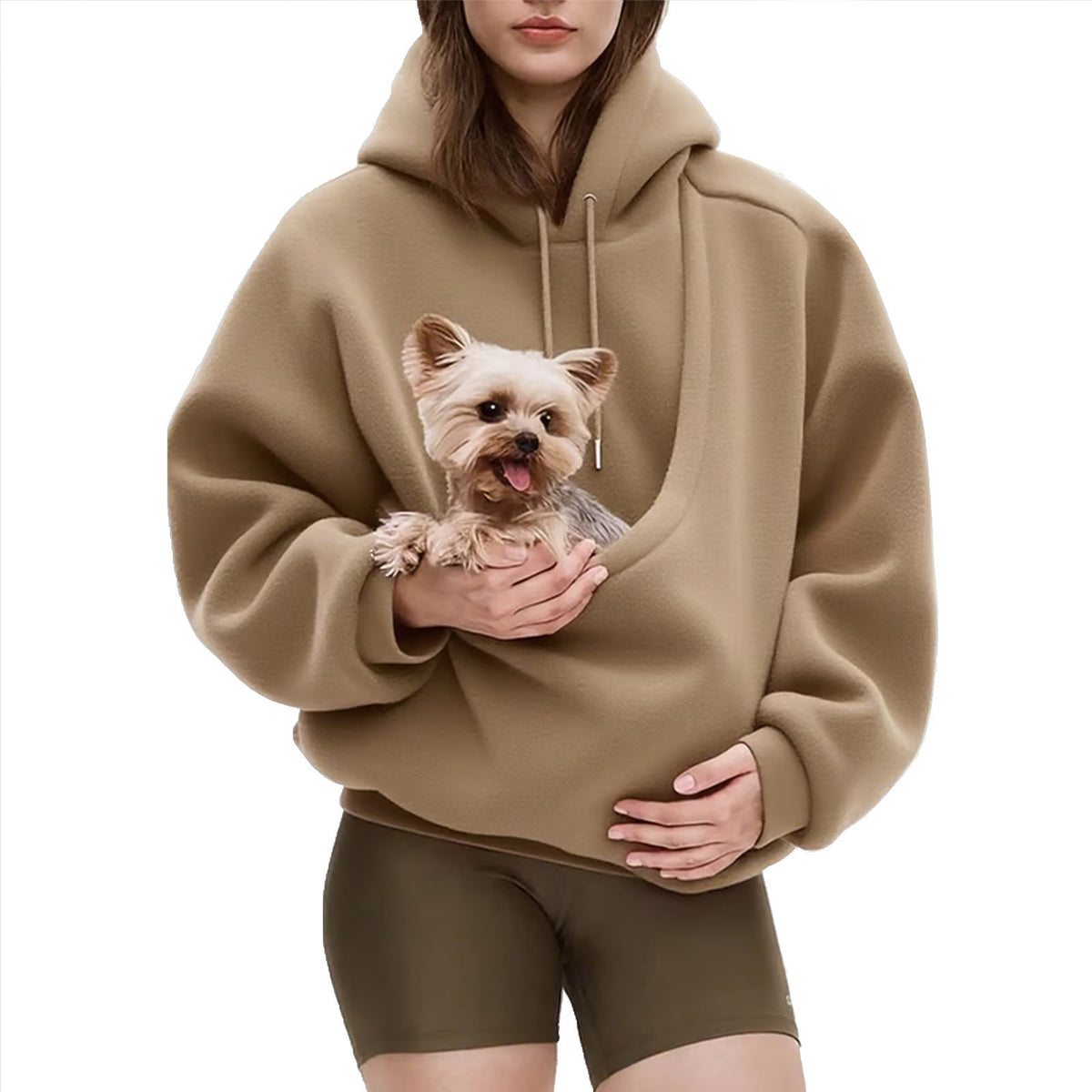 Women's Solid Color Velvet Loose Hoodie Sweatshirt Long Sleeve Pullover