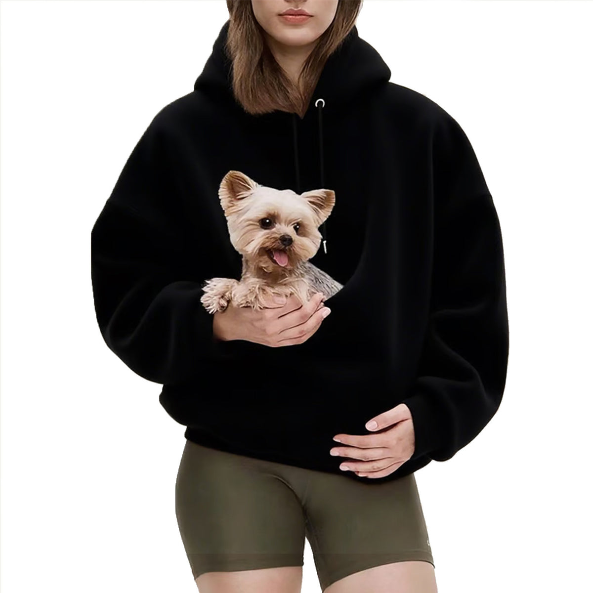 Women's Solid Color Velvet Loose Hoodie Sweatshirt Long Sleeve Pullover